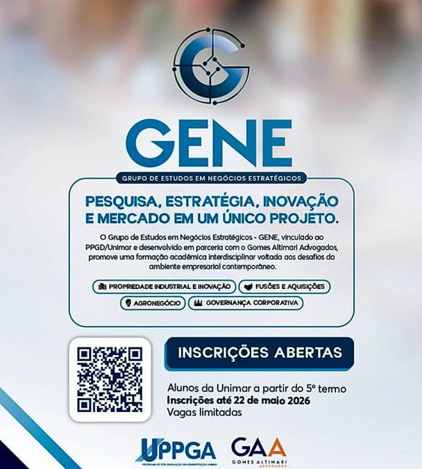 Unimar lança o Grupo de Estudos em Negócios Estratégicos (GENE) em parceria com escritório de advocacia